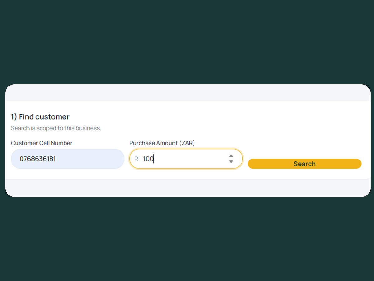 Capture screen customer lookup